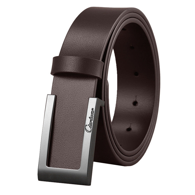 Men's First Layer Cowhide Casual Belt - Durable & Stylish Fashion First Layer Cowhide Men's Casual | Ectron Online