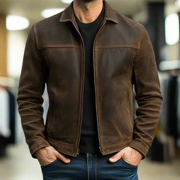 Men's Lapel Casual Trendy Leather Jacket Men's Lapel Casual Trendy Leather Jacket | Ectron Online