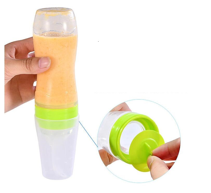 Silicone Baby Spoon Bottle Feeder