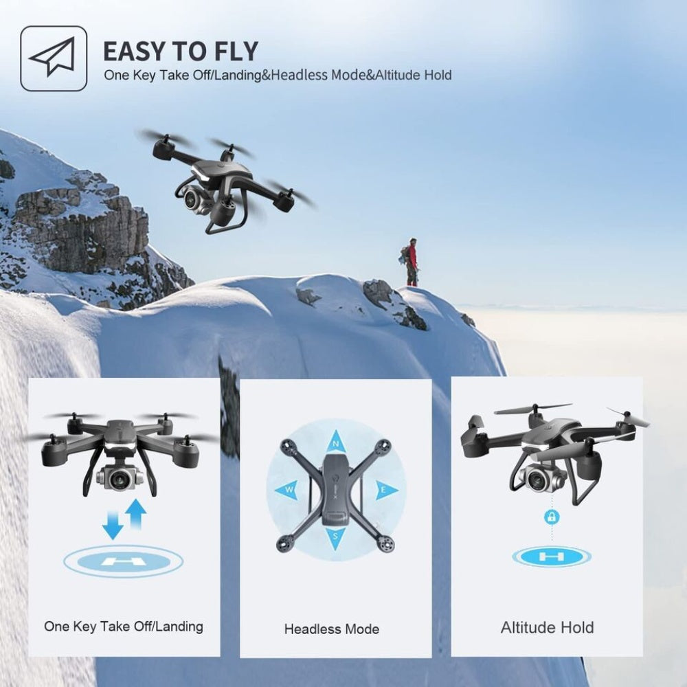 V14 Professional 6K HD Drone | Dual Camera WiFi FPV Quadcopter Kit