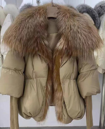 Women's Niche Design White Duck Down Jacket