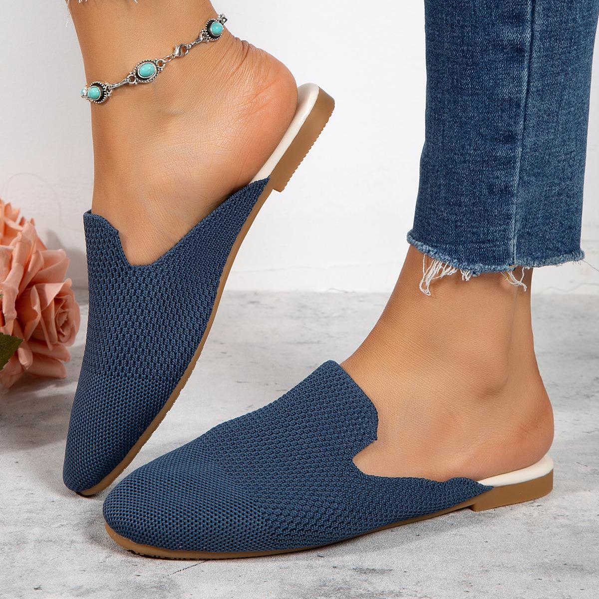 Mesh Sandals Summer Round Toe Slip On Flat Slippers Casual Loafers Mesh Sandals Summer Round Toe Slip On Fl | Ectron Online