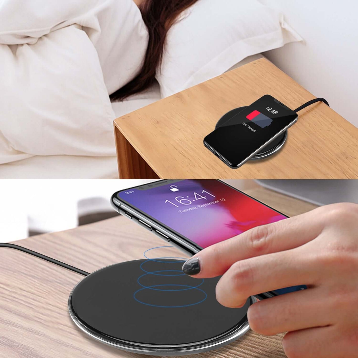 Qi-Certified Ultra-Slim Wireless Charger 1Pc Wireless Charger Qi-Certified Ultra- | Ectron Online