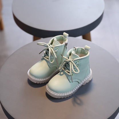 Children's British Style Martin Boots With Soft Sole And Non-slip