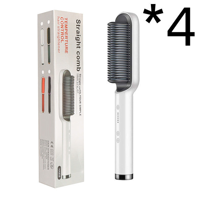 2-in-1 Hair Straightener Hot Comb with Negative Ion Curling Tong New 2 In 1 Hair Straightener Hot Comb Ne | Ectron Online