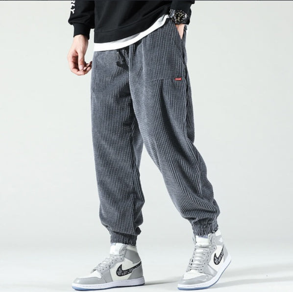 Men's Slim Fit & Straight Corduroy Pants Casual Pants, Trendy And Fashionable | Ectron Online