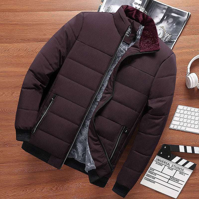Men's Loose Cotton-Padded Coat Middle-aged And Elderly Loose Cotton-pad | Ectron Online