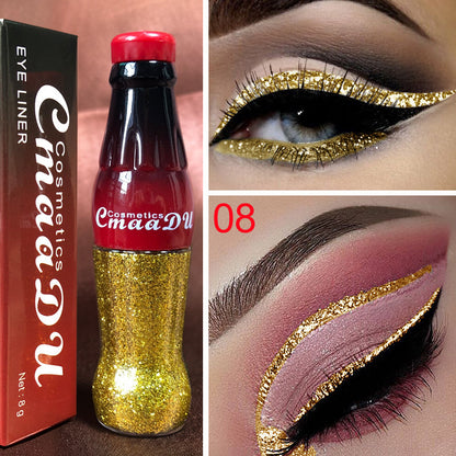 CmaaDu Color Glitter Glitter Glitter Liquid Eyeliner