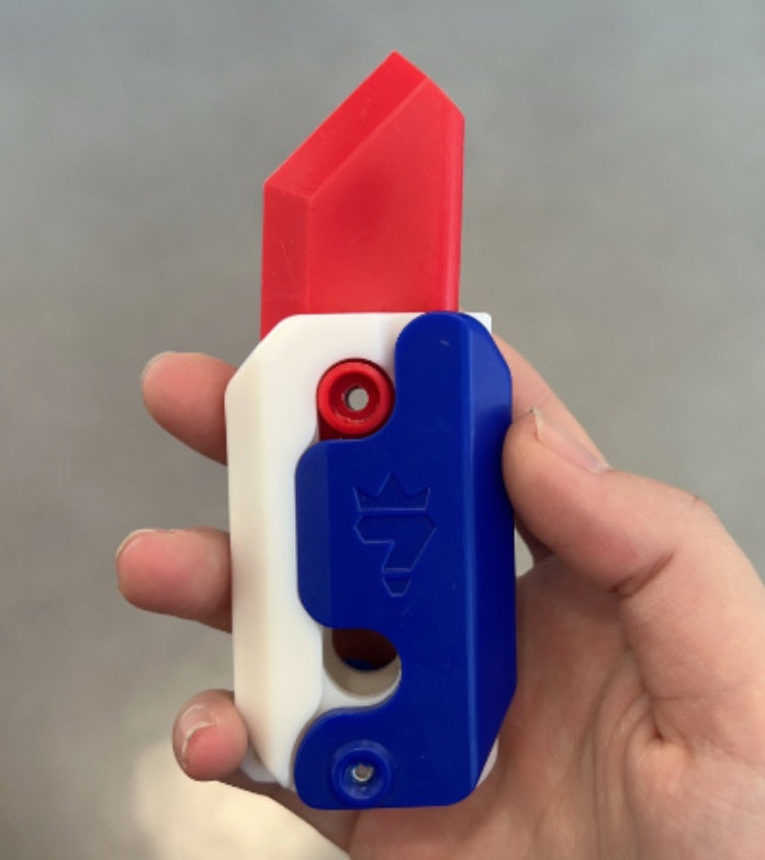 Jumping Knife Pendant | 3D Printed Toy for Children 3D Printing Gravity Cub Jumping Small Radish Knife Mini Model Student Prize Pendant Decompression Toy For Children Gift | Ectron Online
