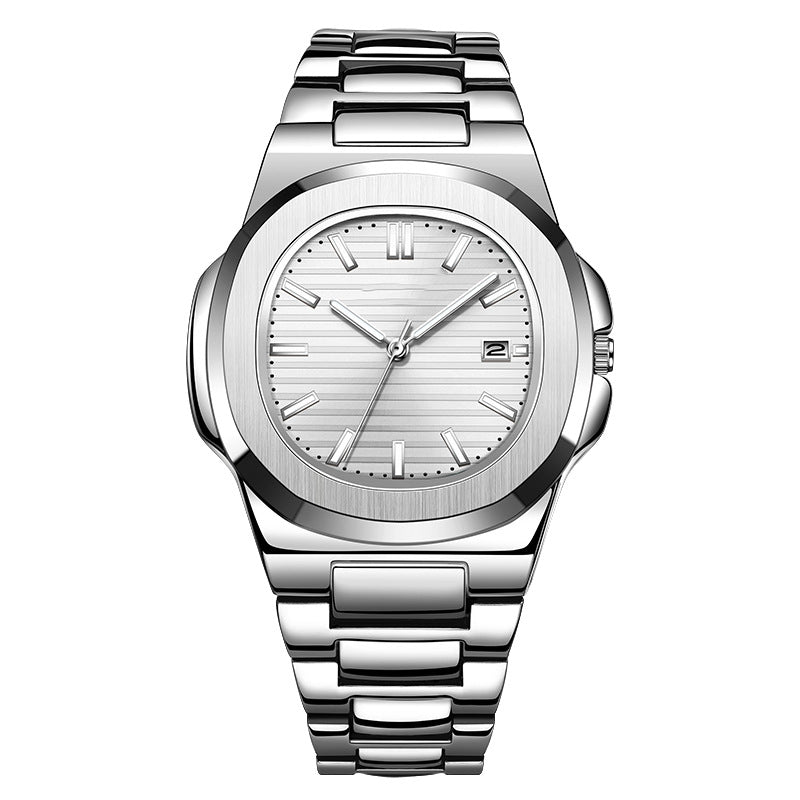 Fashion Steel Belt Calendar Luminous Watch Men Fashion Steel Belt Calendar Luminous Wat | Ectron Online