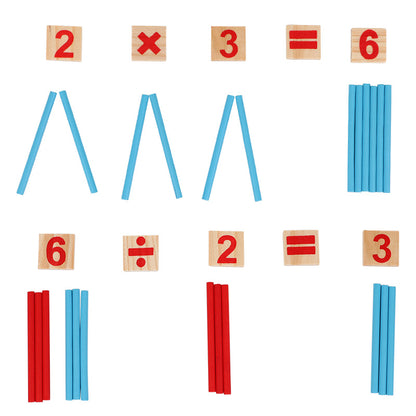 Wooden Montessori Math Toys Wooden Montessori early education math t | Ectron Online