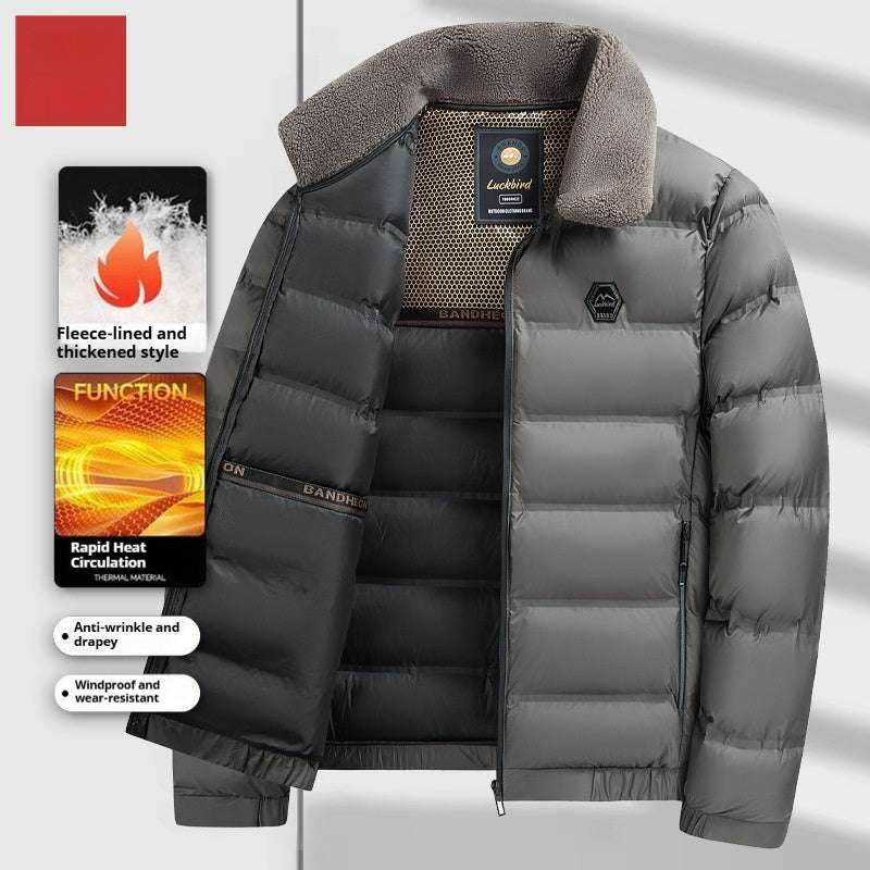 Men's Winter Business Casual Coat with Lapels & Fur Collar Men's Winter Business Casual Lapels Fur | Ectron Online