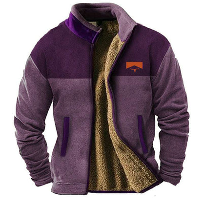 New Men's Fleece-Lined Cotton Jacket New Men's Cotton Clothes Fleece Jacket C | Ectron Online