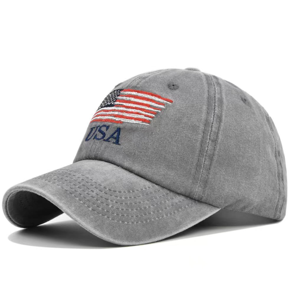 Washed Distressed Letters Baseball Cap – Vintage Cotton Hat Washed Distressed Letters Baseball Peake | Ectron Online