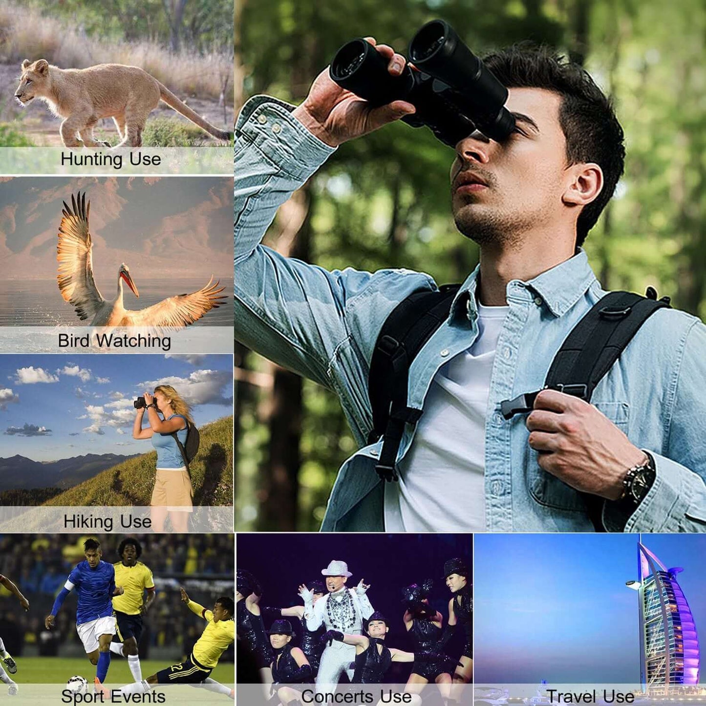 Portable Zoom Binoculars 1Pc Portable Zoom Binoculars With FMC Le | Ectron Online