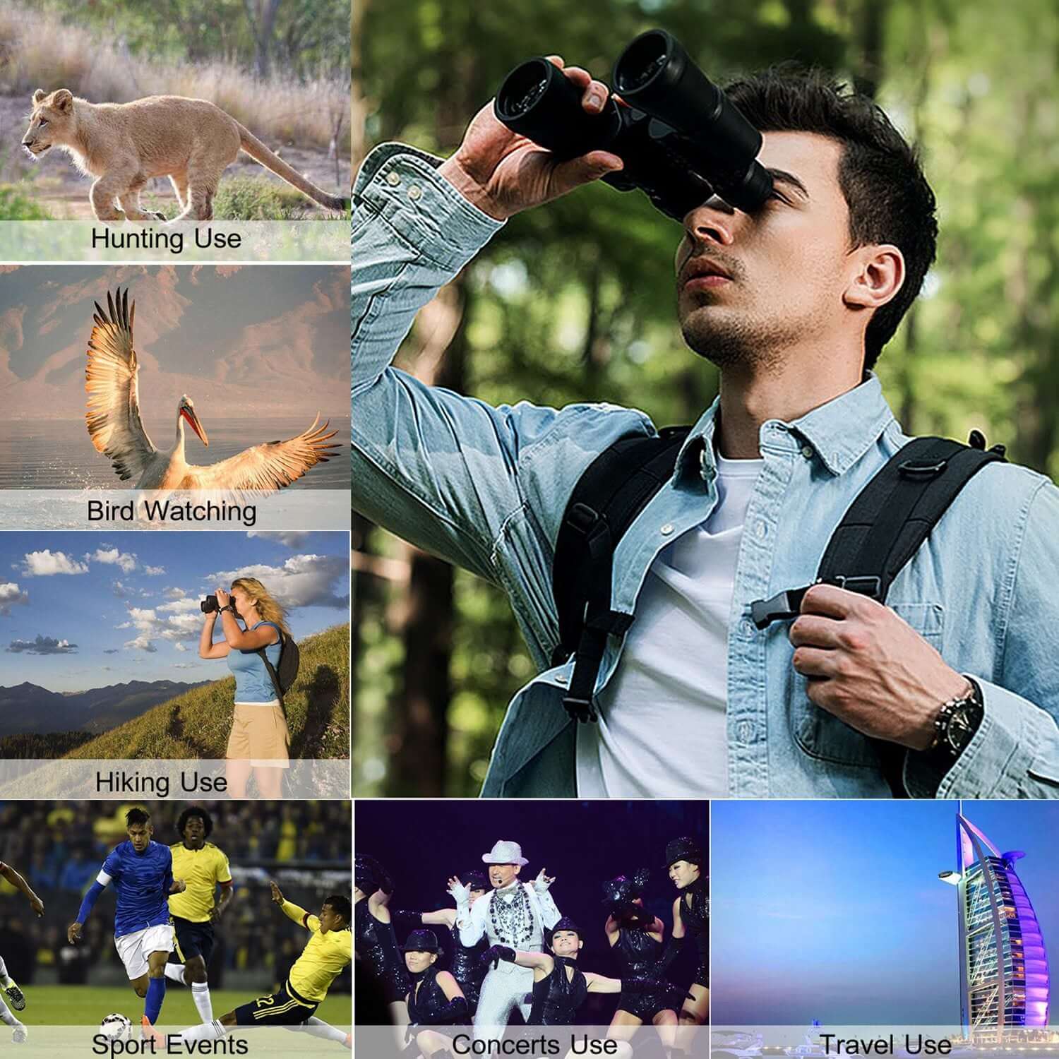 Portable Zoom Binoculars 1Pc Portable Zoom Binoculars With FMC Le | Ectron Online