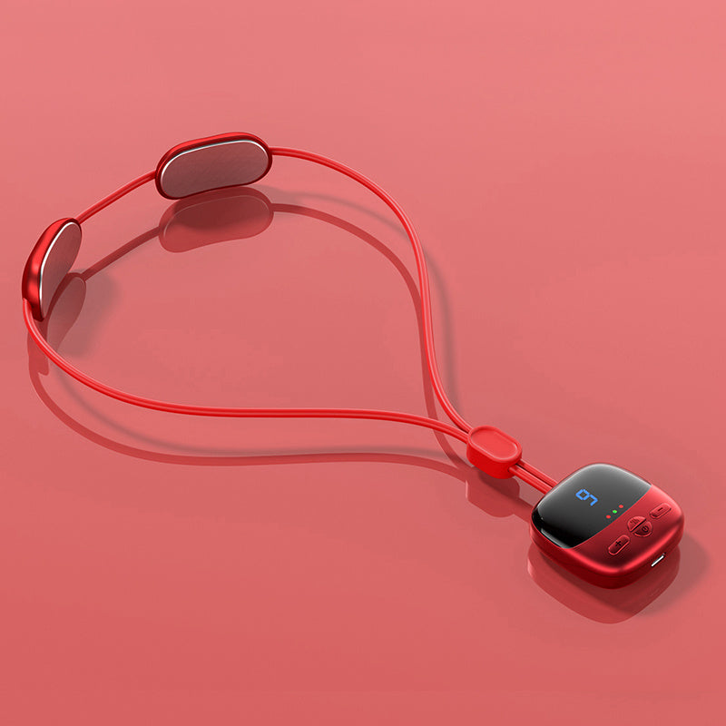 Mini Portable Neck Massager - EMS, TENS & Heat 2024 Mini Portable Hanging Neck Massager | Ectron Online