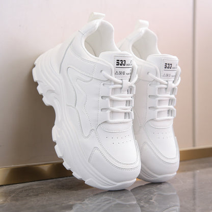 Women's All-Matching Casual Sneaker | Small Thick Bottom Platform All-matching Small Thick Bottom Breathab | Ectron Online