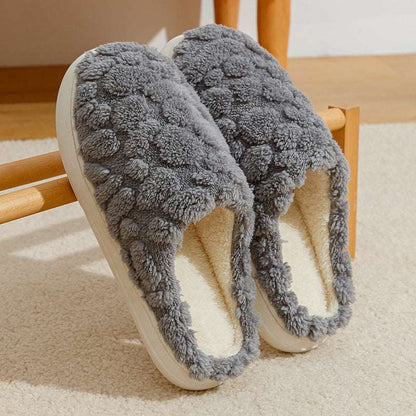 Unisex Cartoon Plush Slippers – Fuzzy, Anti-Skid & Comfy Home Fuzzy Slipper Unisex Cartoon Winter | Ectron Online