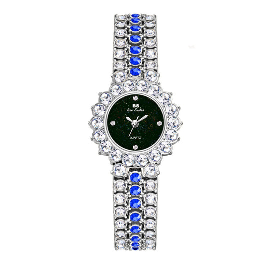 Luxury Stainless Steel Women's Quartz Watch Set Multicolor Temperament Women's Fashion Q | Ectron Online