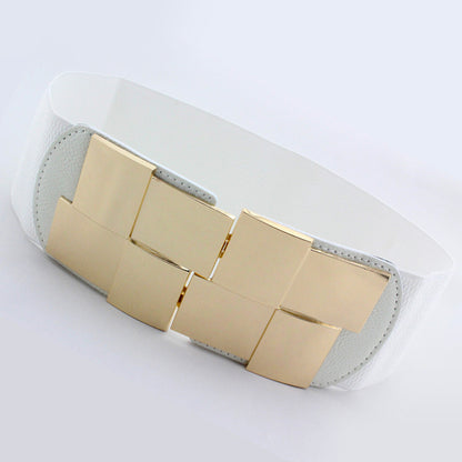 Metal Buckle Accessories Waist Seal Female Elastic Waistband