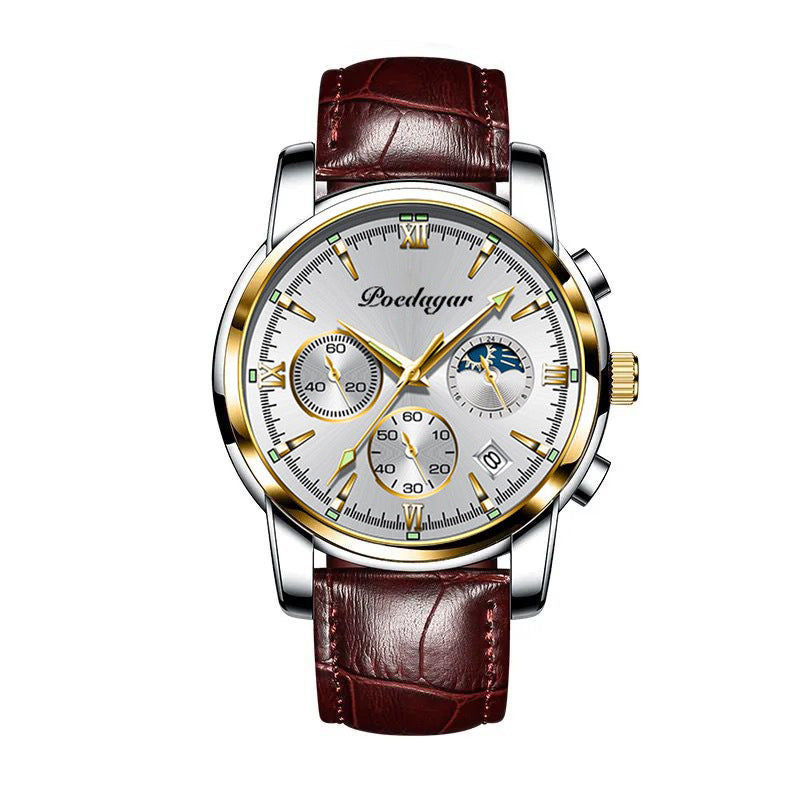 Men's Multi-Function Quartz Watch Multifunctional Men's Watch Luminous Wat | Ectron Online