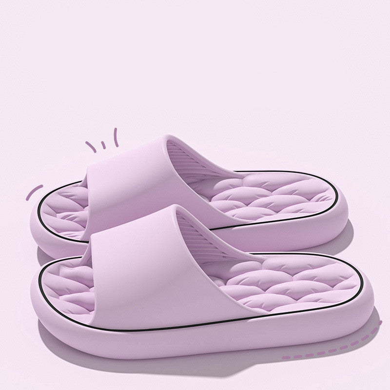 Non-slip Design Bathroom Slippers Home Summer Thick Sole Floor Bedroom House Shoes For Women Men Non-slip Design Bathroom Slippers Home S | Ectron Online