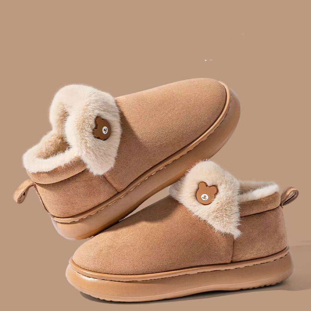 Thick Bottom And Warm Keeping Plus Velvet Bag With Confinement Woolen Slipper Thick Bottom And Warm Keeping Plus Velve | Ectron Online