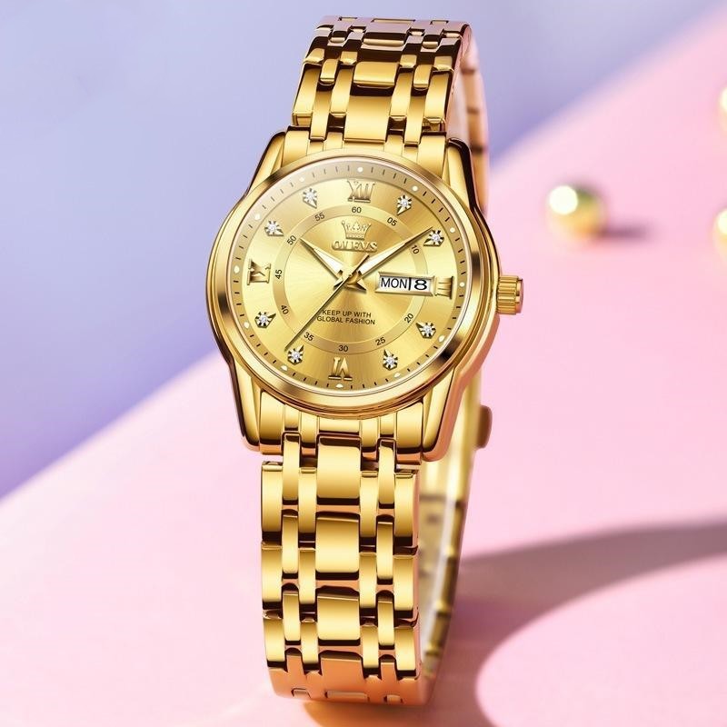 Ladies' Roman Scale Waterproof Quartz Watch Roman Scale Fashion Calendar Quartz Watc | Ectron Online