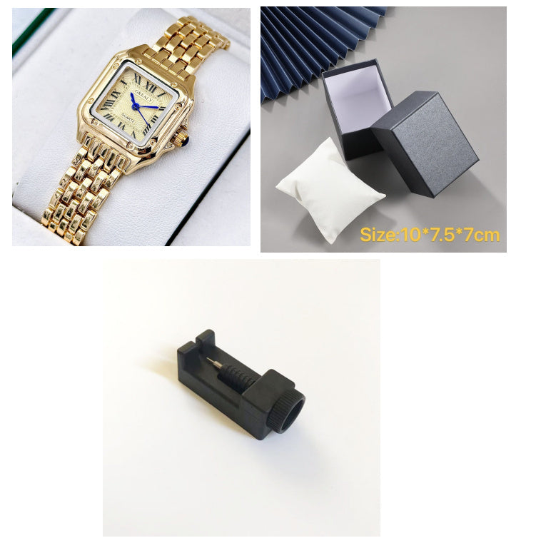 Fashionable Square Waterproof Watch Waterproof Women's Square Watch Fashion | Ectron Online