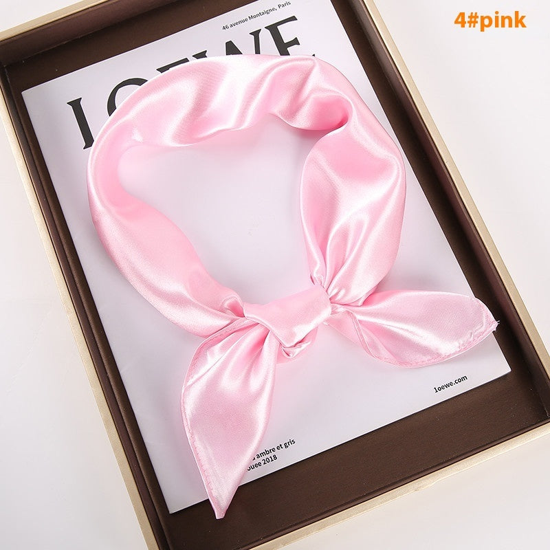 Solid Color Square Scarf - Artificial Silk Elegance Solid Color Square Scarf Artificial Silk | Ectron Online