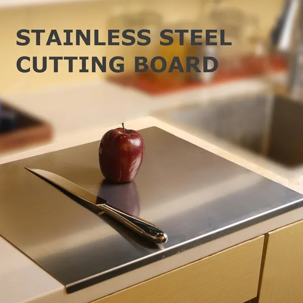 Stainless Steel Cutting Board - Large 304 Chopping Board with Lid