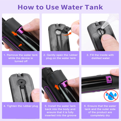 Professional Titanium Steam Hair Straightener Steam Straighteners For Hair, Profession | Ectron Online