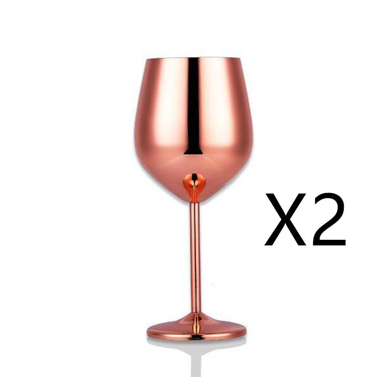Premium Stainless Steel Wine Glass - Shatterproof & Insulated Stemware