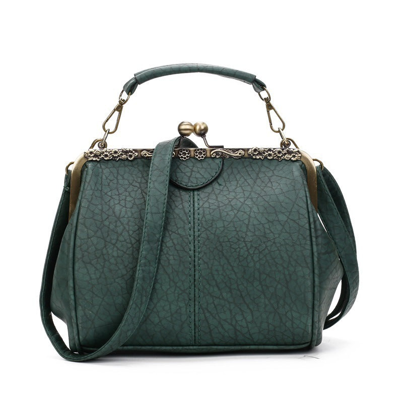 Trendy Women's PU Retro Bag - Clip Mouth Design Trendy Women's PU Retro Bag Clip Mouth | Ectron Online