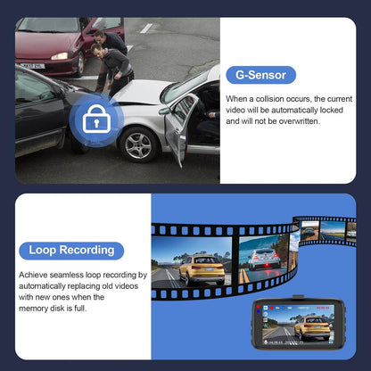 Dual Dash Cam Front and Rear Dash Cam Front And Rear Camera 1080P Dua | Ectron Online