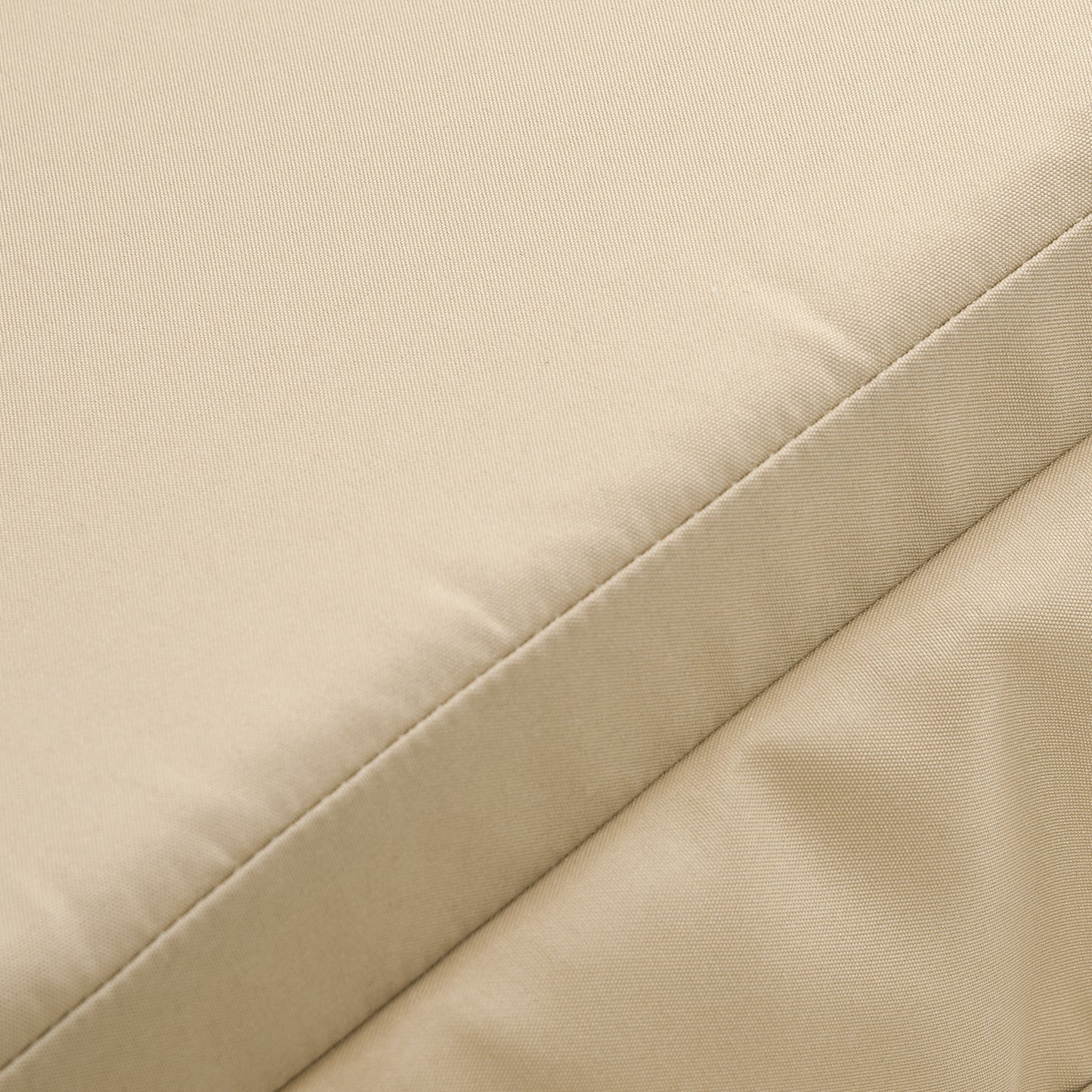 Beige Outdoor Porch Swing Cushions - Set of 2 Tufted Replacement Pads