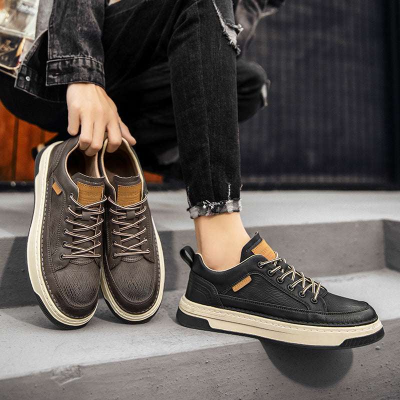 Men’s Casual Leather Shoes – Waterproof & Business Suit Style Men's Casual Leather Shoes Waterproof Bu | Ectron Online