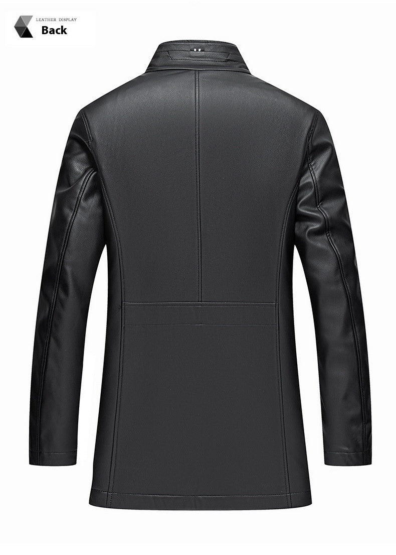 Men's Premium Sheepskin Leather Down Jacket