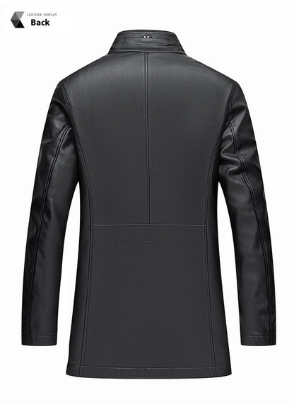 Men's Premium Sheepskin Leather Down Jacket