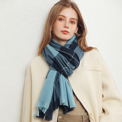 Women's Thick Cashmere Shawl Winter Artificial Cashmere Shawl Women's | Ectron Online