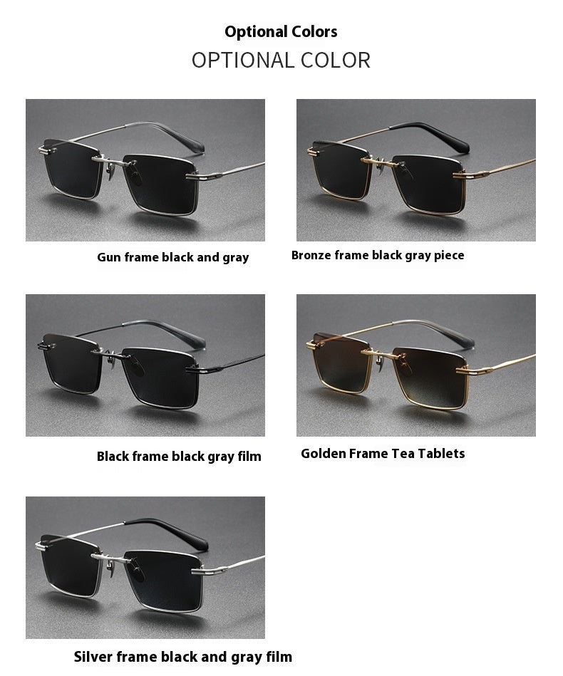 UV-proof Pure Titanium DTX416 With Myopic Glasses Option Fashionable Polarized Sunglasses For Women