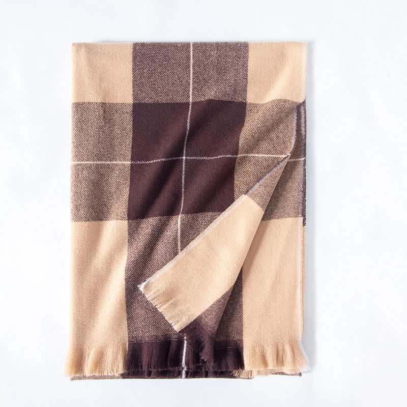 Women's Thick Cashmere Shawl Winter Artificial Cashmere Shawl Women's | Ectron Online