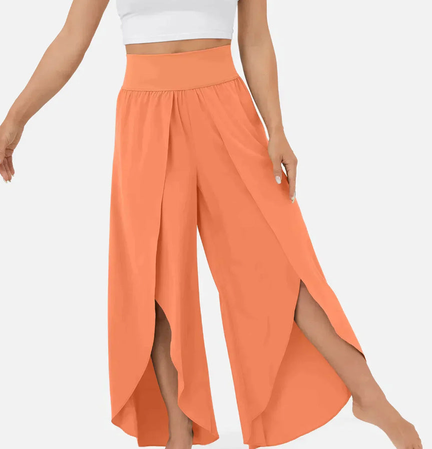 Buy Women's Loose Split Yoga Pants - Summer Fashion Wide Leg Pants | Ectron Online