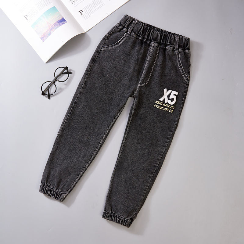 Boys' Velvet Jeans | Autumn & Winter Boys Jeans Autumn And Winter New One-pie | Ectron Online