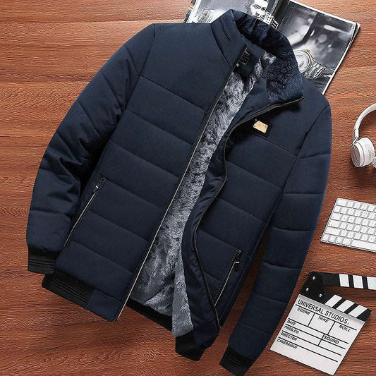 Middle-aged And Elderly Loose Cotton-padded Clothes Middle-aged Men's Coat