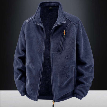men's warm padded jacket with velvet lining