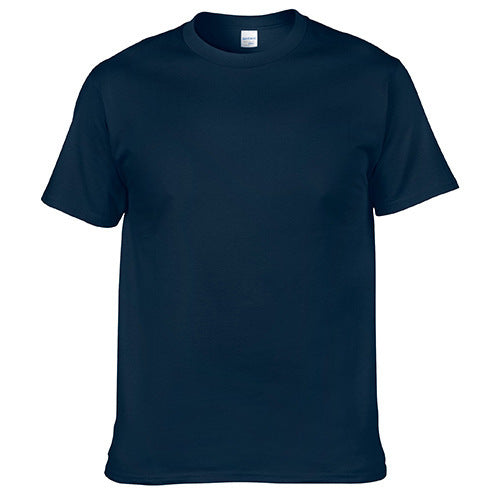 Men’s Solid Colour Round Neck T-Shirt – Classic Short Sleeve Tee Round Neck T Shirt Solid Color Short Sle | Ectron Online