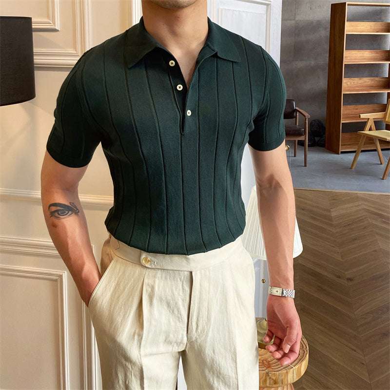 Men’s Slim-Fit Polo Shirt – Simple & Versatile Short Sleeve Men's Slim-fit Short-sleeved POLO Shirt | Ectron Online