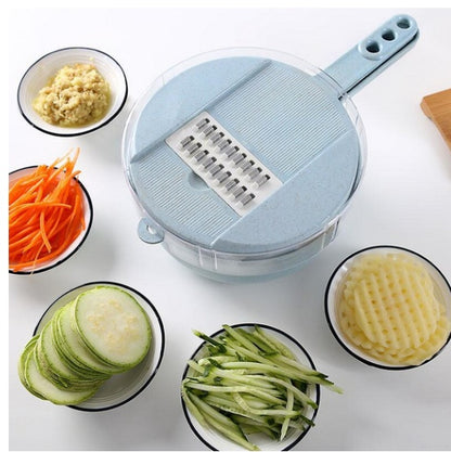 8-in-1 Mandoline Slicer - Vegetable Cutter, Peeler & Grater